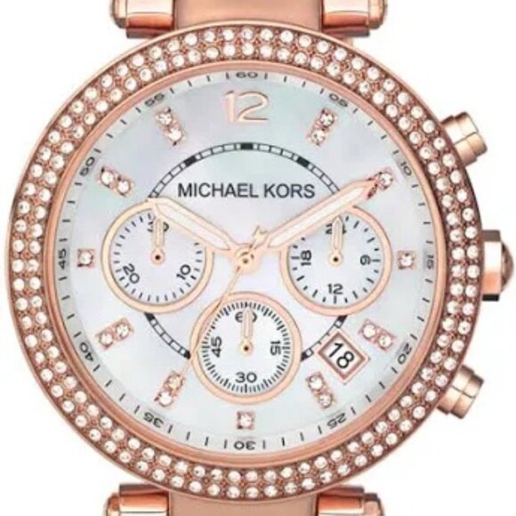 Michael Kors Parker Watch & Matching Bracelet - Picture 1 of 13